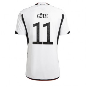 Niemcy Mario Gotze #11 Koszulka Podstawowych MŚ 2022 Krótki Rękaw